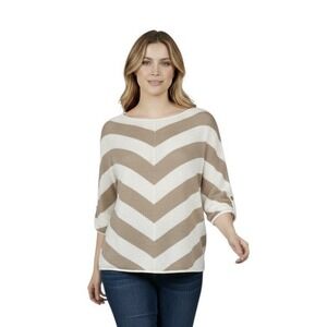 Chico's Size 3 US XL Beachy Sweater Open Knit Coastal Cotton Blend Summer Spring